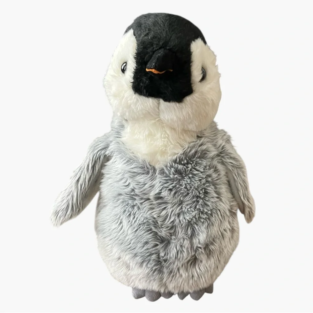 Aurora Adorable Flopsie Penny Penguin Stuffed Animal Timeless Companion Gray 12